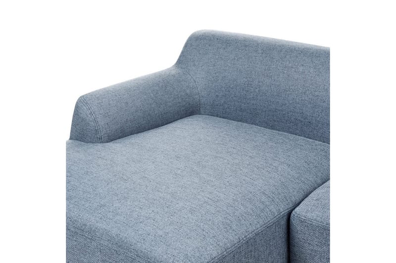Hörnsoffa Sosjo Blått, ljust trä, Högervänd - Blått, ljust trä, Högervänd - Utemöbler & utemiljö - Utesoffa - Trädgårdssoffa
