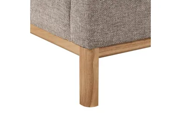 Hörnsoffa Sosjo Brunt, ljust trä, Högervänd - Brunt, ljust trä, Högervänd - Möbler - Soffa - Hörnsoffa - Hörnsoffa med divan