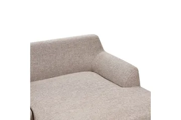 Hörnsoffa Sosjo Brunt, ljust trä, Vänstervänd - Brunt, ljust trä, Vänstervänd - Möbler - Soffa - Hörnsoffa - Hörnsoffa med divan