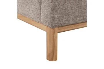 Hörnsoffa Sosjo Brunt, ljust trä, Vänstervänd - Brunt, ljust trä, Vänstervänd - Utemöbler & utemiljö - Utesoffa - Trädgårdssoffa