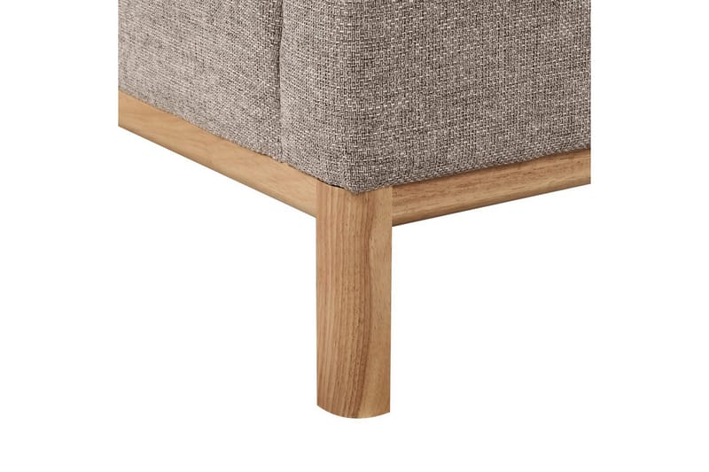 Hörnsoffa Sosjo Brunt, ljust trä, Vänstervänd - Brunt, ljust trä, Vänstervänd - Utemöbler & utemiljö - Utesoffa - Trädgårdssoffa