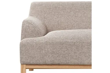 Hörnsoffa Sosjo Brunt, ljust trä, Vänstervänd - Brunt, ljust trä, Vänstervänd - Möbler - Soffa - Hörnsoffa - Hörnsoffa med divan