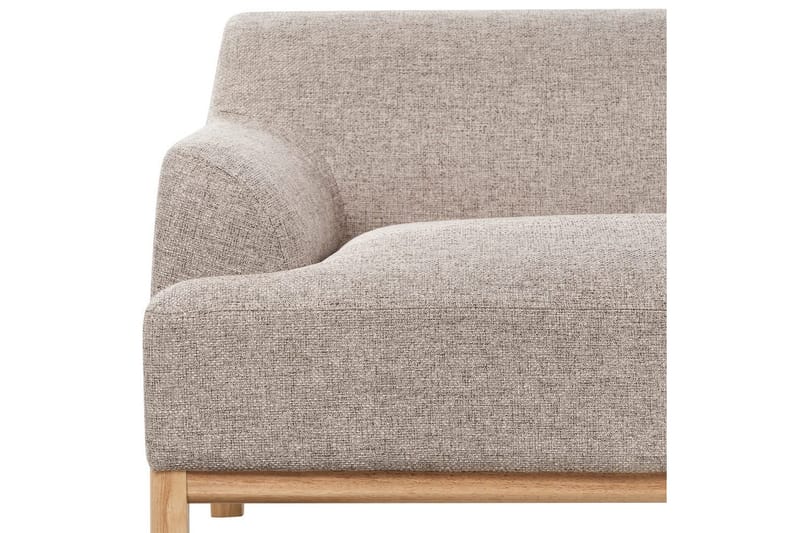 Hörnsoffa Sosjo Brunt, ljust trä, Vänstervänd - Brunt, ljust trä, Vänstervänd - Möbler - Soffa - Hörnsoffa - Hörnsoffa med divan