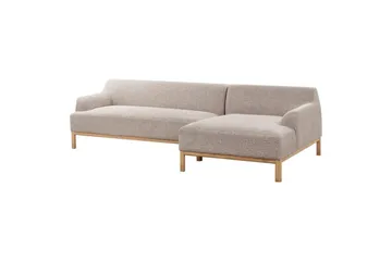 Hörnsoffa Sosjo Brunt, ljust trä, Vänstervänd - Brunt, ljust trä, Vänstervänd - Utemöbler & utemiljö - Utesoffa - Trädgårdssoffa