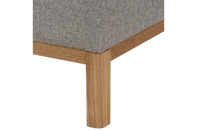 Hörnsoffa Sosjo Grå, ljust trä, Högervänd - Grå, ljust trä, Högervänd - Möbler - Soffa - Hörnsoffa - Hörnsoffa med divan