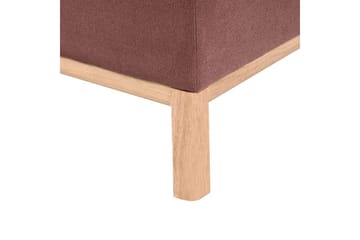 Hörnsoffa Sosjo Rött, ljust trä, Högervänd - Rött, ljust trä, Högervänd - Utemöbler & utemiljö - Utesoffa - Trädgårdssoffa