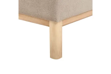 Hörnsoffa Sosjo Taupe, ljust trä, Vänstervänd - Taupe, ljust trä, Vänstervänd - Möbler - Soffa - Hörnsoffa - Hörnsoffa med divan
