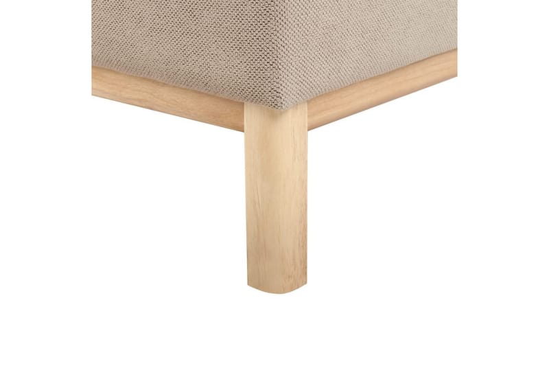 Hörnsoffa Sosjo Taupe, ljust trä, Vänstervänd - Taupe, ljust trä, Vänstervänd - Möbler - Soffa - Hörnsoffa - Hörnsoffa med divan