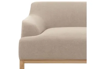 Hörnsoffa Sosjo Taupe, ljust trä, Vänstervänd - Taupe, ljust trä, Vänstervänd - Möbler - Soffa - Hörnsoffa - Hörnsoffa med divan