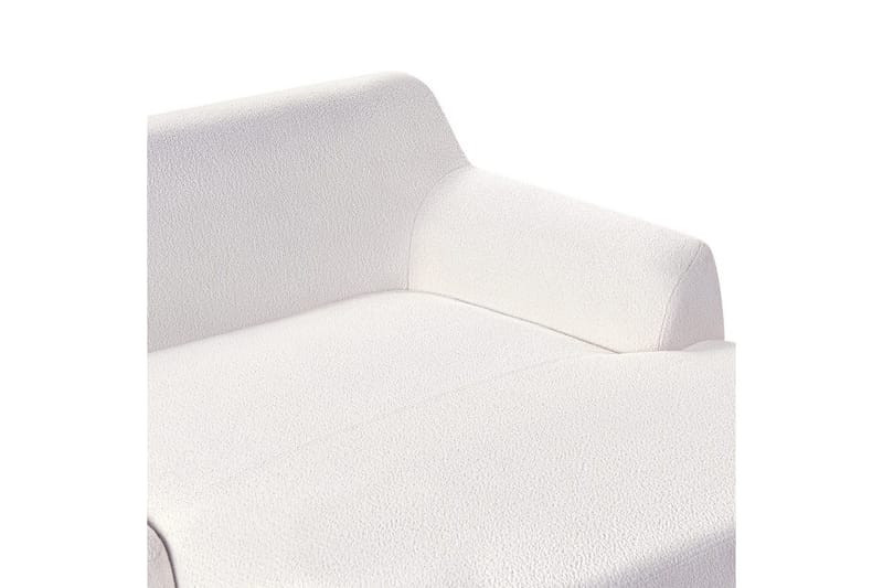 Hörnsoffa Sosjo Vit, ljust trä, Vänstervänd - Vit, ljust trä, Vänstervänd - Möbler - Soffa - Hörnsoffa - Hörnsoffa med divan