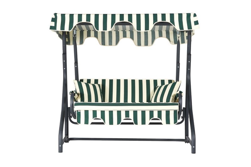 2-sits Hammock Laziuki med Tak - Grön/Vit/Svart - Utemöbler & utemiljö - Utesoffa - Hammock