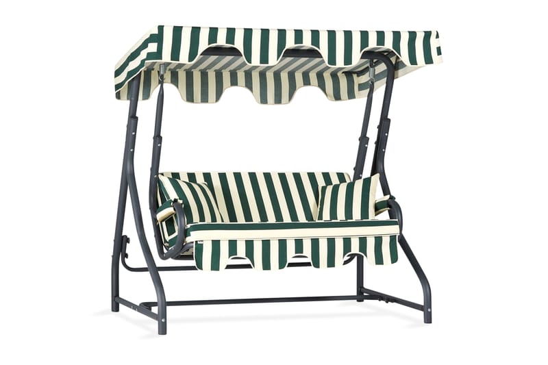 2-sits Hammock Laziuki med Tak - Grön/Vit/Svart - Utemöbler & utemiljö - Utesoffa - Hammock