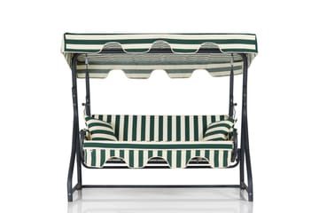 3-sits Hammock Gowanda med Tak - Grön/Vit - Utemöbler & utemiljö - Utesoffa - Hammock