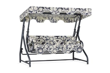3-sits Hammock Gowanda med Tak - Vit/blå - Utemöbler & utemiljö - Utesoffa - Hammock