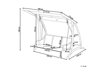 Bogart Hängsoffa 190 cm - Grå - Utemöbler & utemiljö - Utesoffa - Hammock