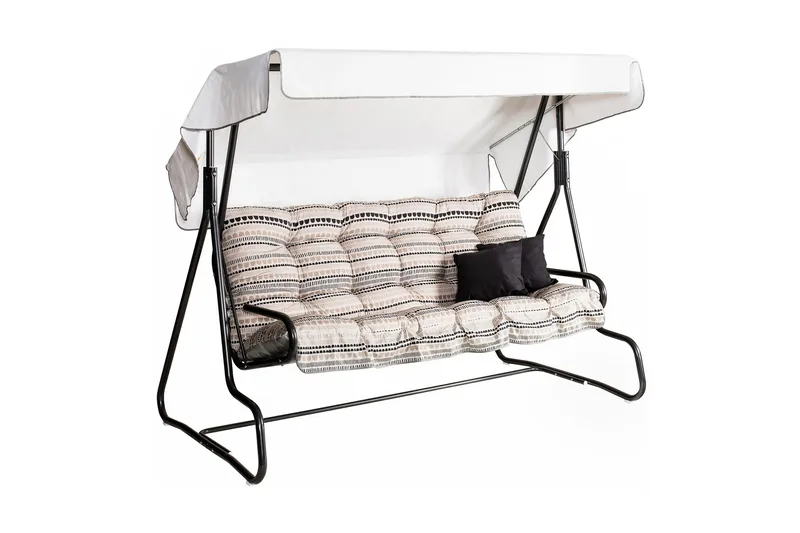 De Grande 3- pers. hammock, 81B, Grå/Beige