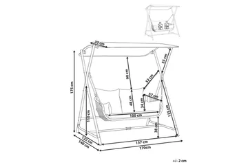 Hammock Fiastra - Ljusgrå - Utemöbler & utemiljö - Utesoffa - Hammock