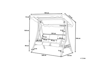 Garbo Hängsoffa 185 cm - Grå - Utemöbler & utemiljö - Utesoffa - Hammock