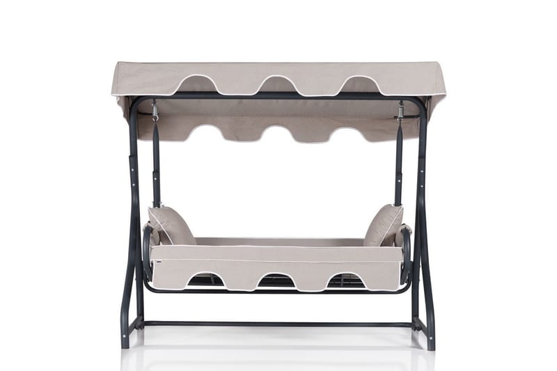 Gowanda 3-sits Hammock med Tak - Beige/Svart - Utemöbler & utemiljö - Utesoffa - Hammock