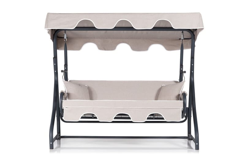 Gowanda 3-sits Hammock med Tak, Beige/Svart