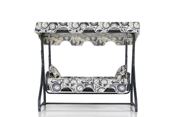 Gowanda 3-sits Hammock med Tak - Vit/blå - Utemöbler & utemiljö - Utesoffa - Hammock