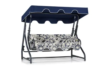 Gowanda 3-sits Hammock - Vit/Mörkblå - Utemöbler & utemiljö - Utesoffa - Hammock