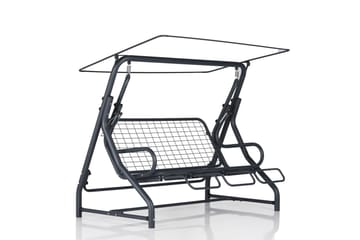 Jaudling 3-sits Hammock med Tak - Blommig/Grå - Utemöbler & utemiljö - Utesoffa - Hammock