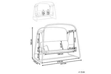 Hammock Marsciano - Mörkgrå - Utemöbler & utemiljö - Utesoffa - Hammock