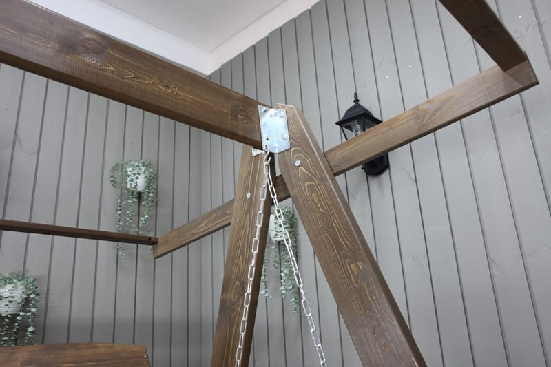 Pelle 3-sits Hammock utan tak - Brun - Utemöbler & utemiljö - Utesoffa - Hammock