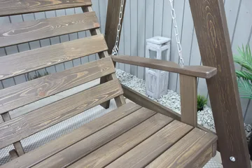 Pelle 3-sits Hammock utan tak - Brun - Utemöbler & utemiljö - Utesoffa - Hammock