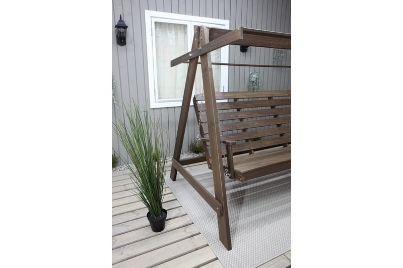 Pelle 3-sits Hammock utan tak - Brun - Utemöbler & utemiljö - Utesoffa - Hammock