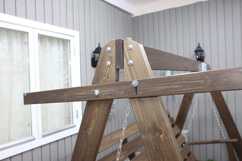 Pelle 3-sits Hammock utan tak - Brun - Utemöbler & utemiljö - Utesoffa - Hammock