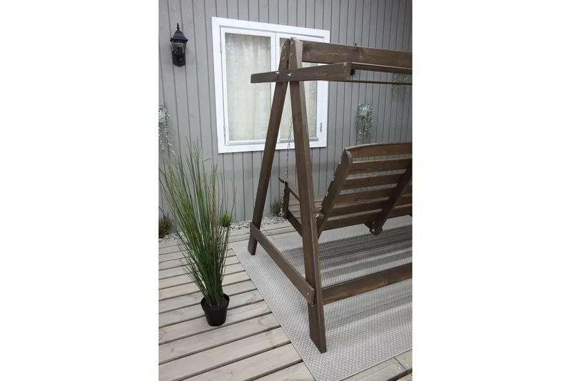 Pelle 3-sits Hammock utan tak - Brun - Utemöbler & utemiljö - Utesoffa - Hammock