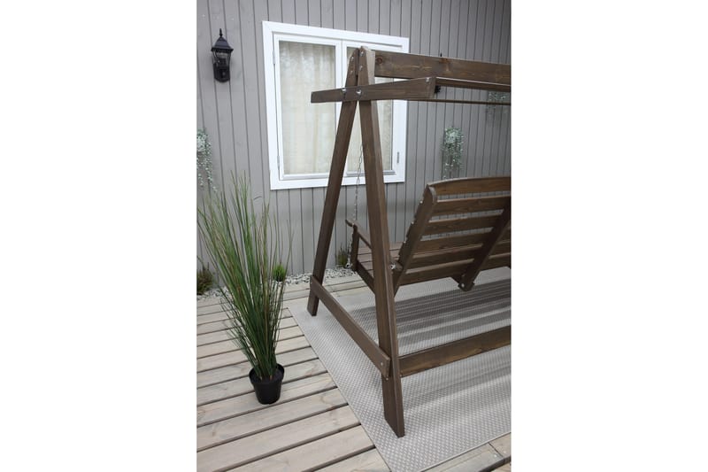 Pelle 3-sits Hammock utan tak - Brun - Utemöbler & utemiljö - Utesoffa - Hammock
