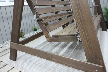 Pelle 3-sits Hammock utan tak - Brun - Utemöbler & utemiljö - Utesoffa - Hammock