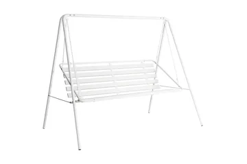 Suvisaari 3-sits Trädgårdsgunga Vit - Varax - Utemöbler & utemiljö - Utesoffa - Hammock