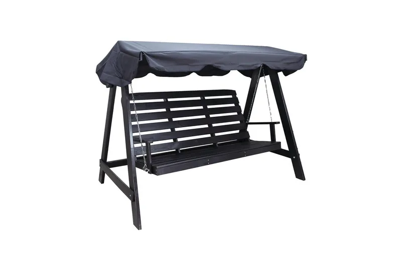 Hammock Pelle med Tak, Svart & Svart