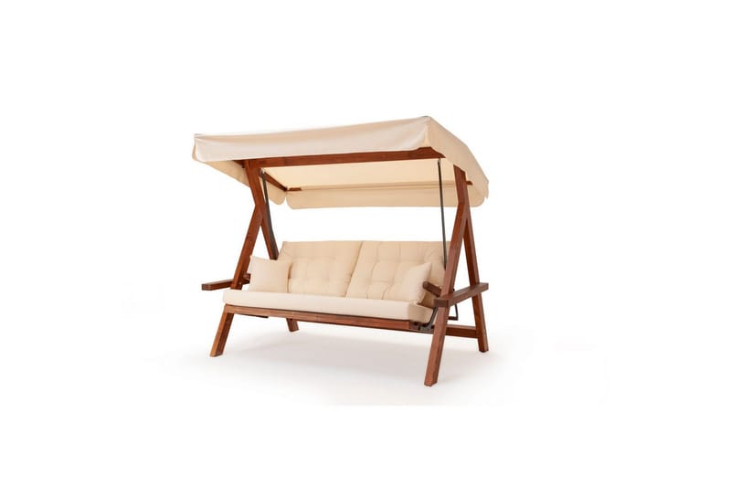 Hazim Hängsoffa Utomhus 3-sits - Natur/Beige - Utemöbler & utemiljö - Utesoffa - Hängsoffa