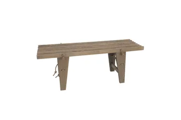 Hillerstorp Ecobench  Bänk Utomhus 120 cm Ask Grå Oljad