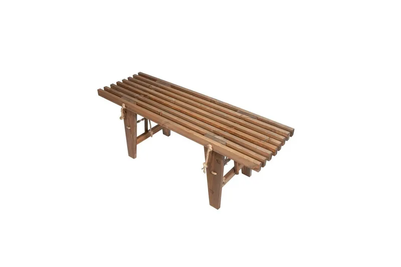 Hillerstorp Ecobench Bänk Utomhus 120 cm Furu Brun Oljad - Furu Brun Oljad - Utemöbler & utemiljö - Utesoffa - Trädgårdsbänk & utebänk