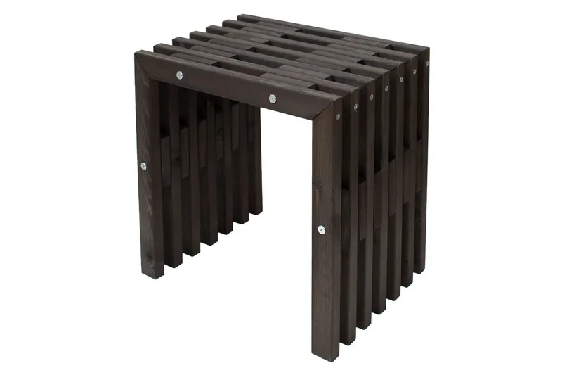 Hillerstorp EcoFurn Bänk Utomhus 45 cm Furu svart oljad, Furu svart oljad