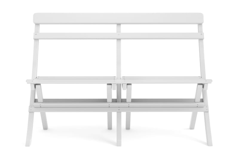 Landet liten soffa utomhus 110x60x89 cm - Träsoffa akacia - Vit - Utemöbler & utemiljö - Utesoffa - Trädgårdssoffa