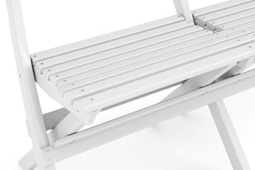 Landet liten soffa utomhus 110x60x89 cm - Träsoffa akacia - Vit - Utemöbler & utemiljö - Utesoffa - Trädgårdssoffa