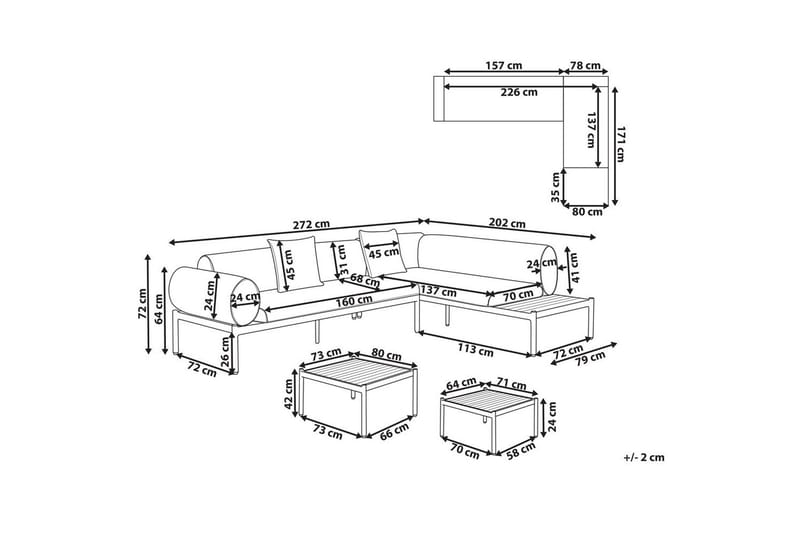 Loungegrupp Rasiglia - Utemöbler & utemiljö - Loungemöbler - Loungeset & loungegrupp