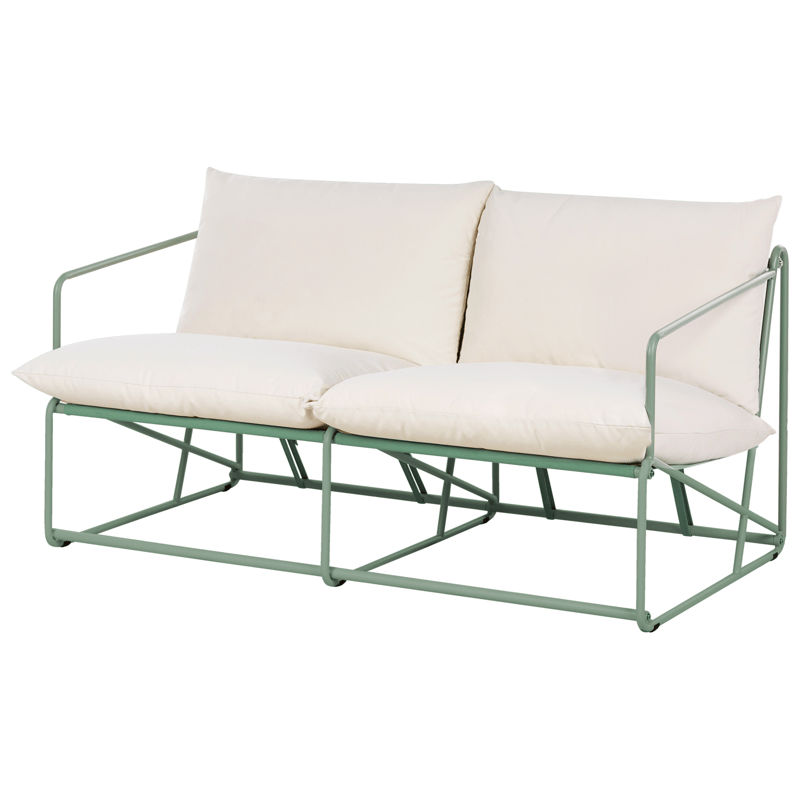 Soffa utomhus 2-Sits Ponte - Grön/Beige - Utemöbler & utemiljö - Utesoffa