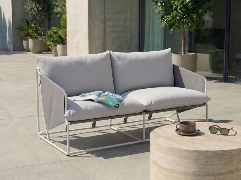 Soffa utomhus 2-Sits Ponte - Grå - Utemöbler & utemiljö - Utesoffa