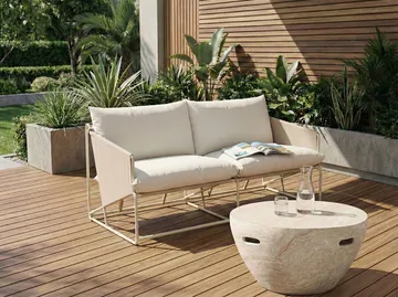 Soffa utomhus 2-Sits Ponte - Taupe/Beige - Utemöbler & utemiljö - Utesoffa