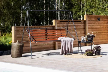 Suvisaari 3- pers. trädgårdsgunga, cappuccino - Utemöbler & utemiljö - Utesoffa - Hammock