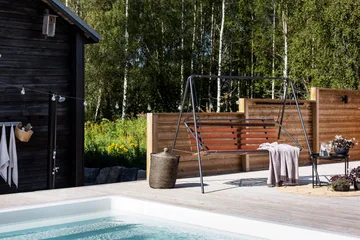 Suvisaari 3- pers. trädgårdsgunga, cappuccino - Utemöbler & utemiljö - Utesoffa - Hammock