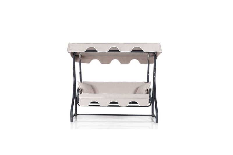 Trädgårds Trippel Gungstol Colomieuan Grädde / Svart - Grädde / Svart - Utemöbler & utemiljö - Utesoffa - Hängsoffa
